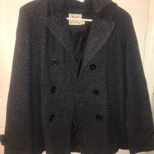 Faded Glory coat, size medium, navy blue and black